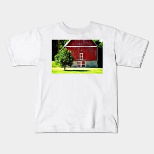 Red Barn Doors Kids T-Shirt